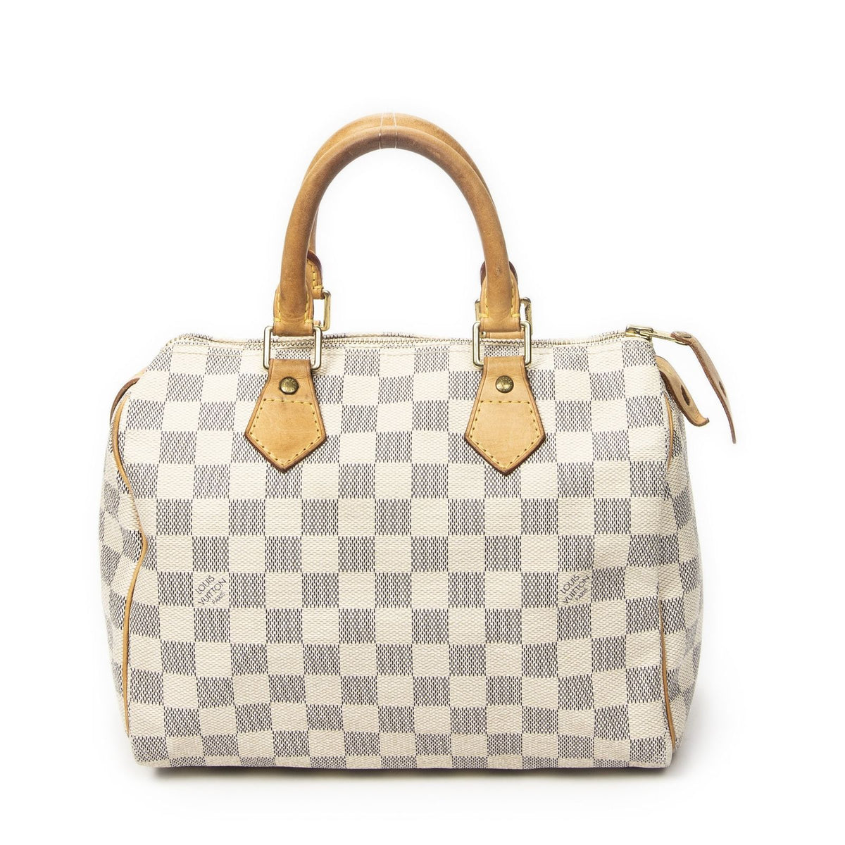 Louis Vuitton Speedy Ivory Damier Azur Handbag