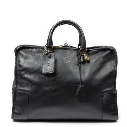 Loewe Amazona Black Calfskin Leather Handbag