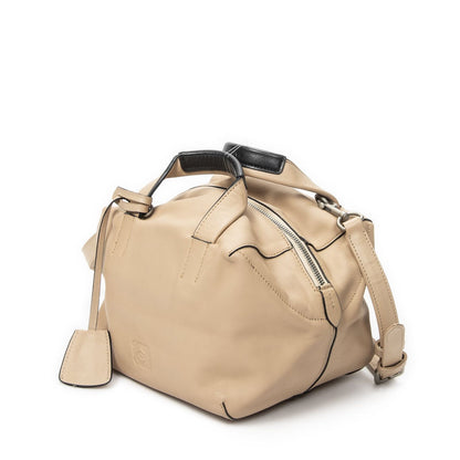 Loewe Origami Cubo Beige Calfskin Leather Shoulder Bag — view 2
