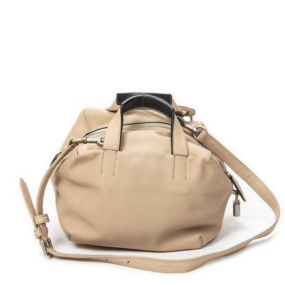 Loewe Origami Cubo Beige Calfskin Leather Shoulder Bag — view 5