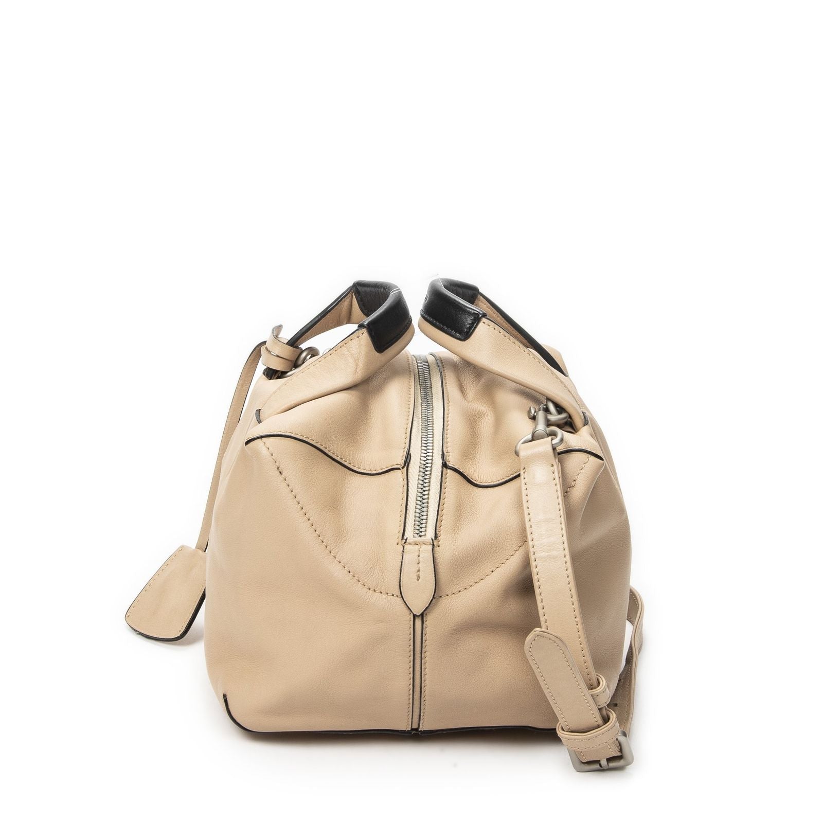 Loewe Origami Cubo Beige Calfskin Leather Shoulder Bag — view 3