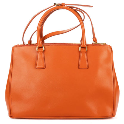Prada Medium Garda Tote Orange Saffiano Luxe Leather — view 5