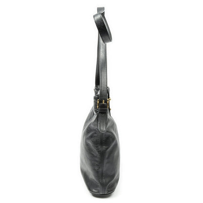 Loewe Vintage Flap Bag Crossbody Black Calfskin Leather — view 4