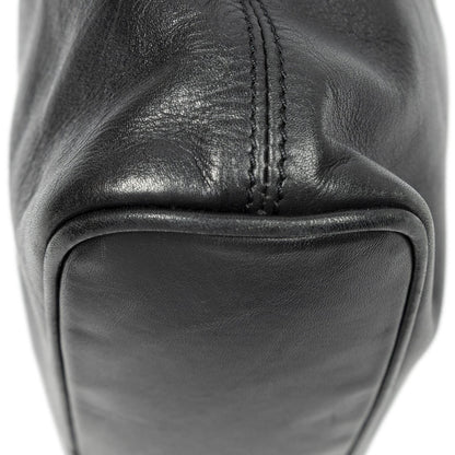 Loewe Vintage Flap Bag Crossbody Black Calfskin Leather — view 8