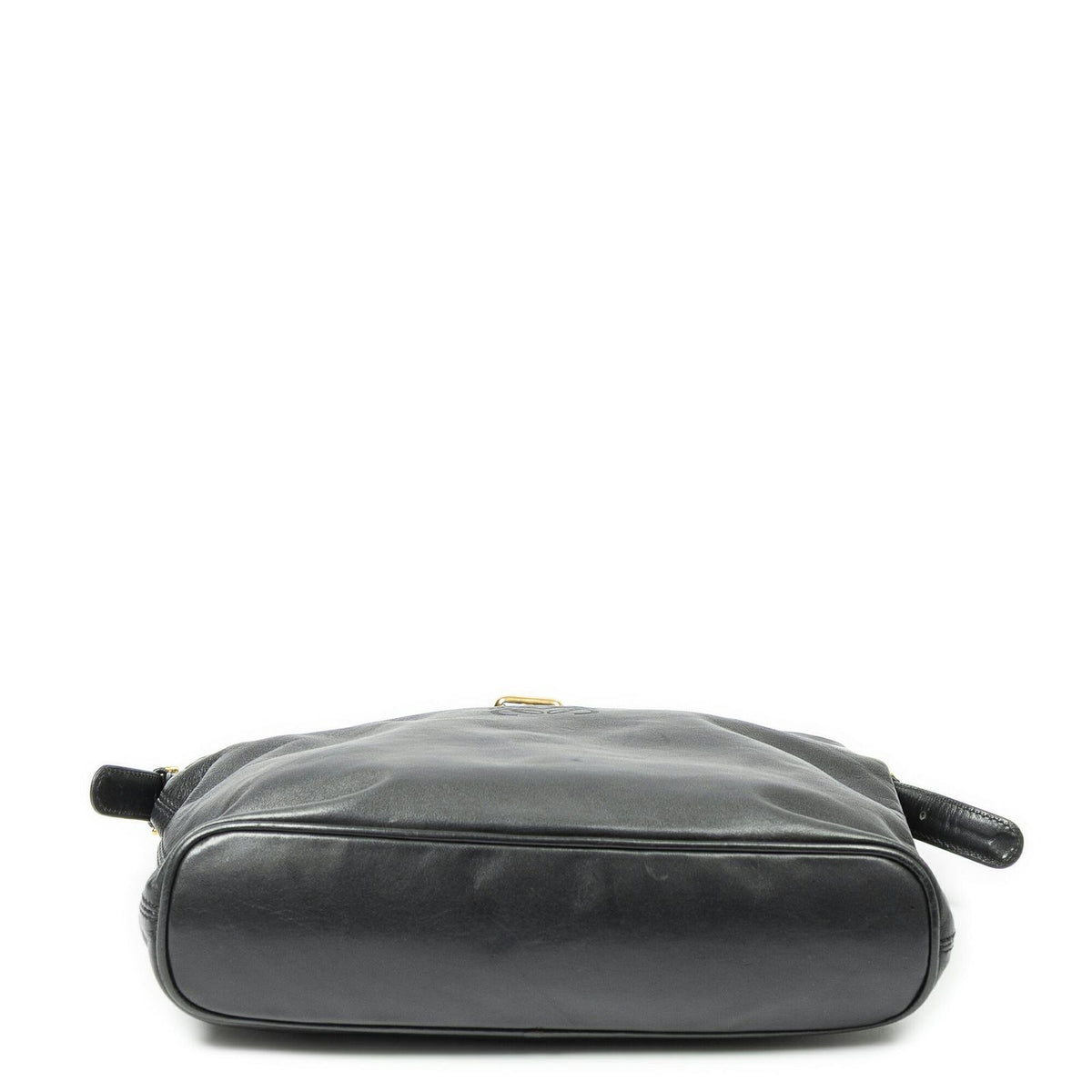 Loewe Vintage Flap Bag Crossbody Black Calfskin Leather — view 6