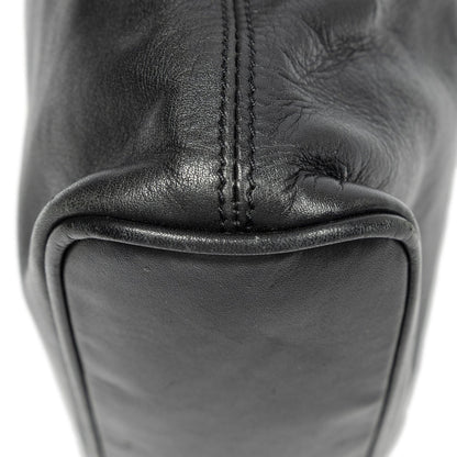 Loewe Vintage Flap Bag Crossbody Black Calfskin Leather — view 7