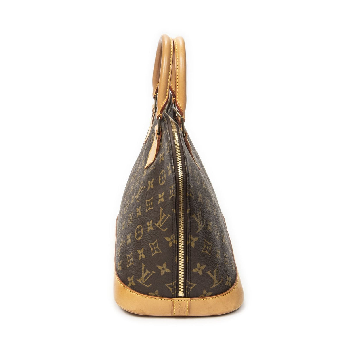Louis Vuitton Alma Brown Monogram Canvas Handbag — view 4