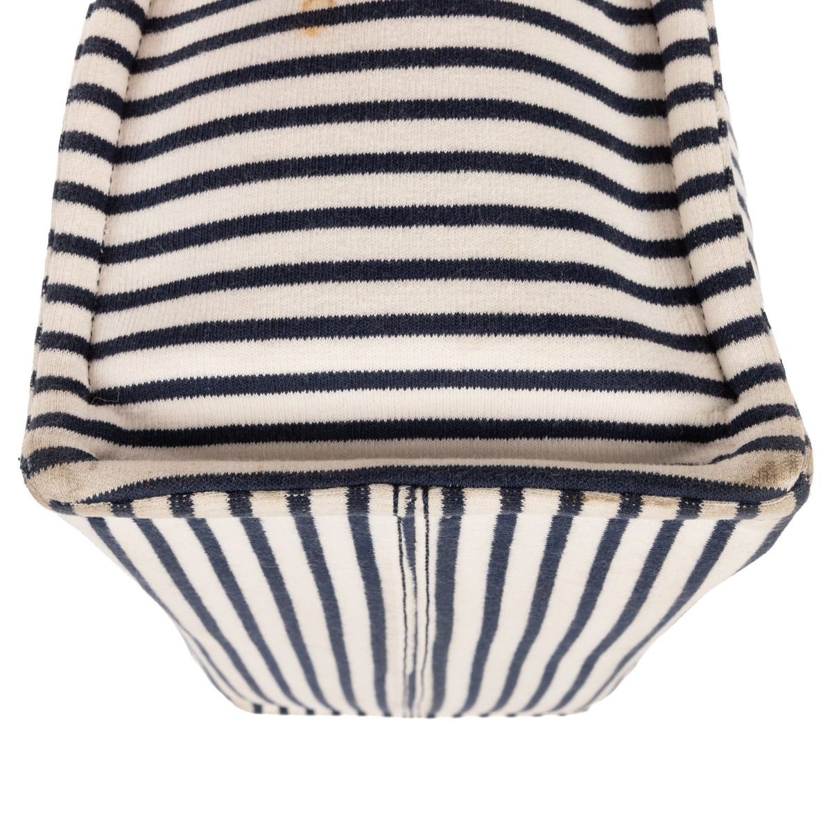 Celine Cabas Thais Tote White Blue Striped Canvas — view 7