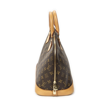Louis Vuitton Alma Brown Monogram Canvas Handbag — view 3