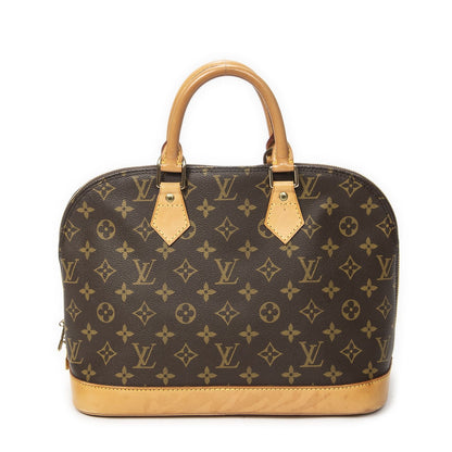 Louis Vuitton Alma Brown Monogram Canvas Handbag — view 5