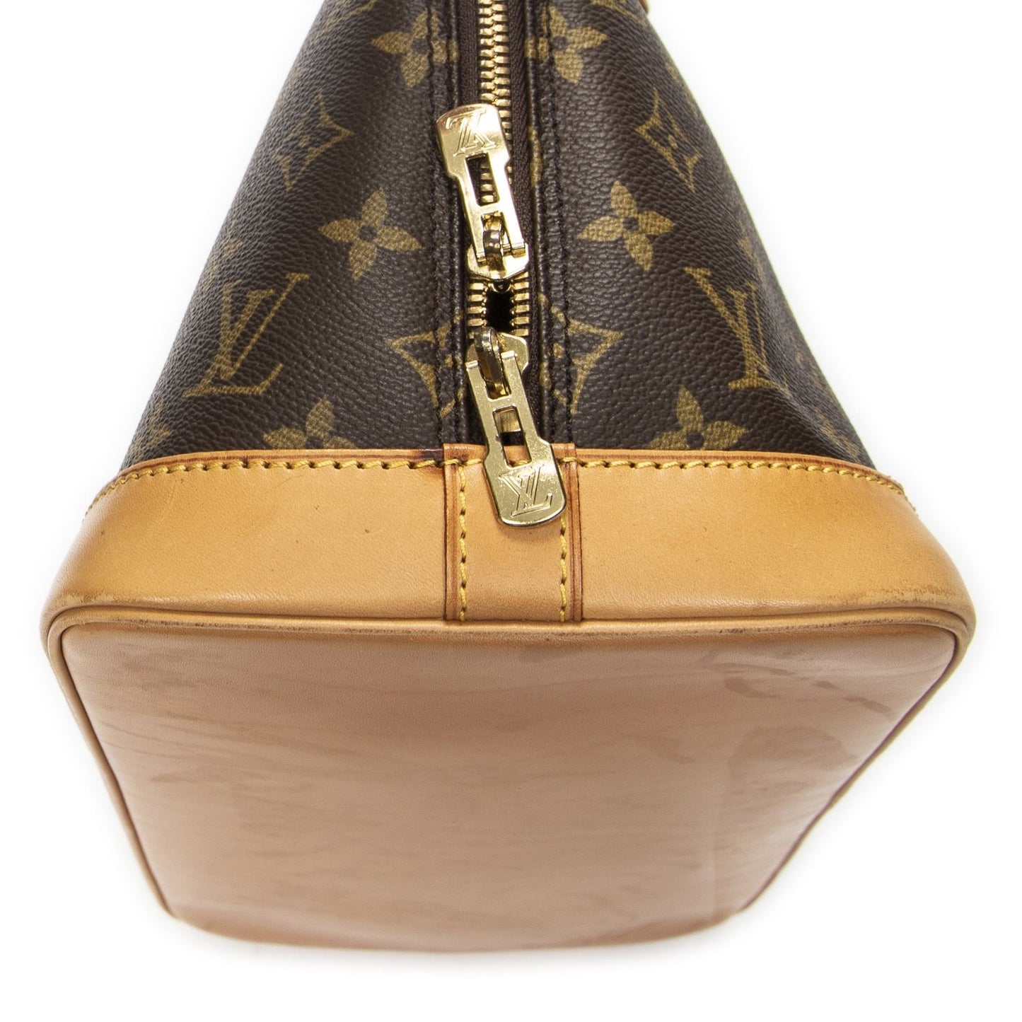 Louis Vuitton Alma Brown Monogram Canvas Handbag — view 7