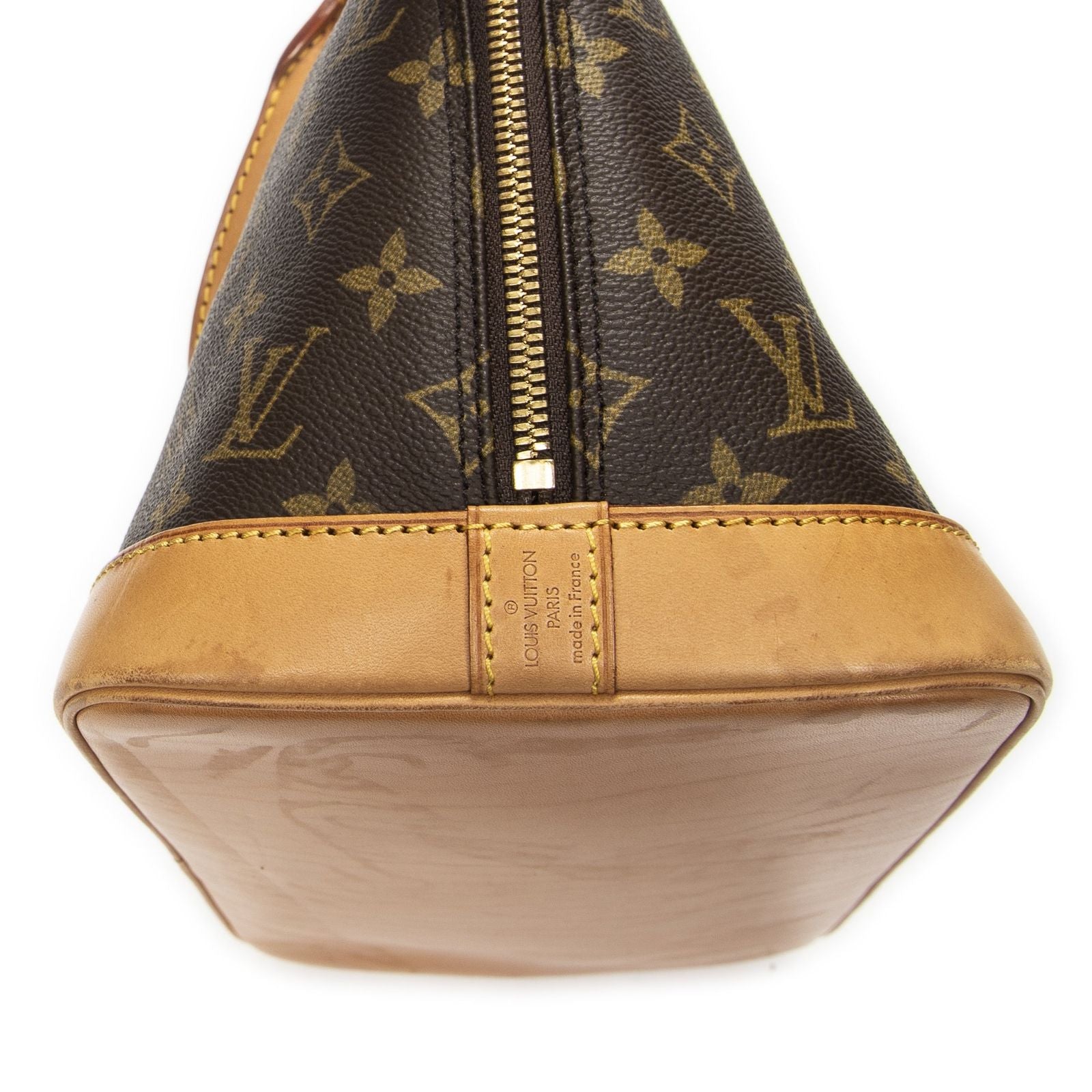 Louis Vuitton Alma Brown Monogram Canvas Handbag — view 8