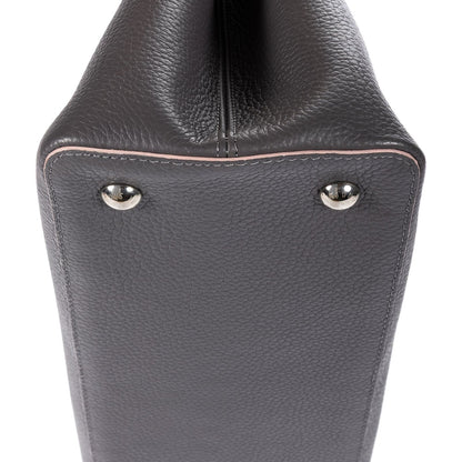 Louis Vuitton Capucines Gray Taurillon Clemence Leather Shoulder Bag — view 8