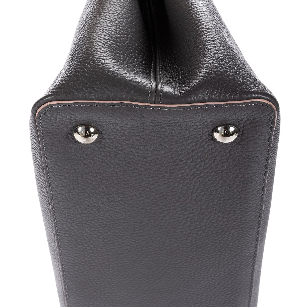 Louis Vuitton Capucines Gray Taurillon Clemence Leather Shoulder Bag — view 7