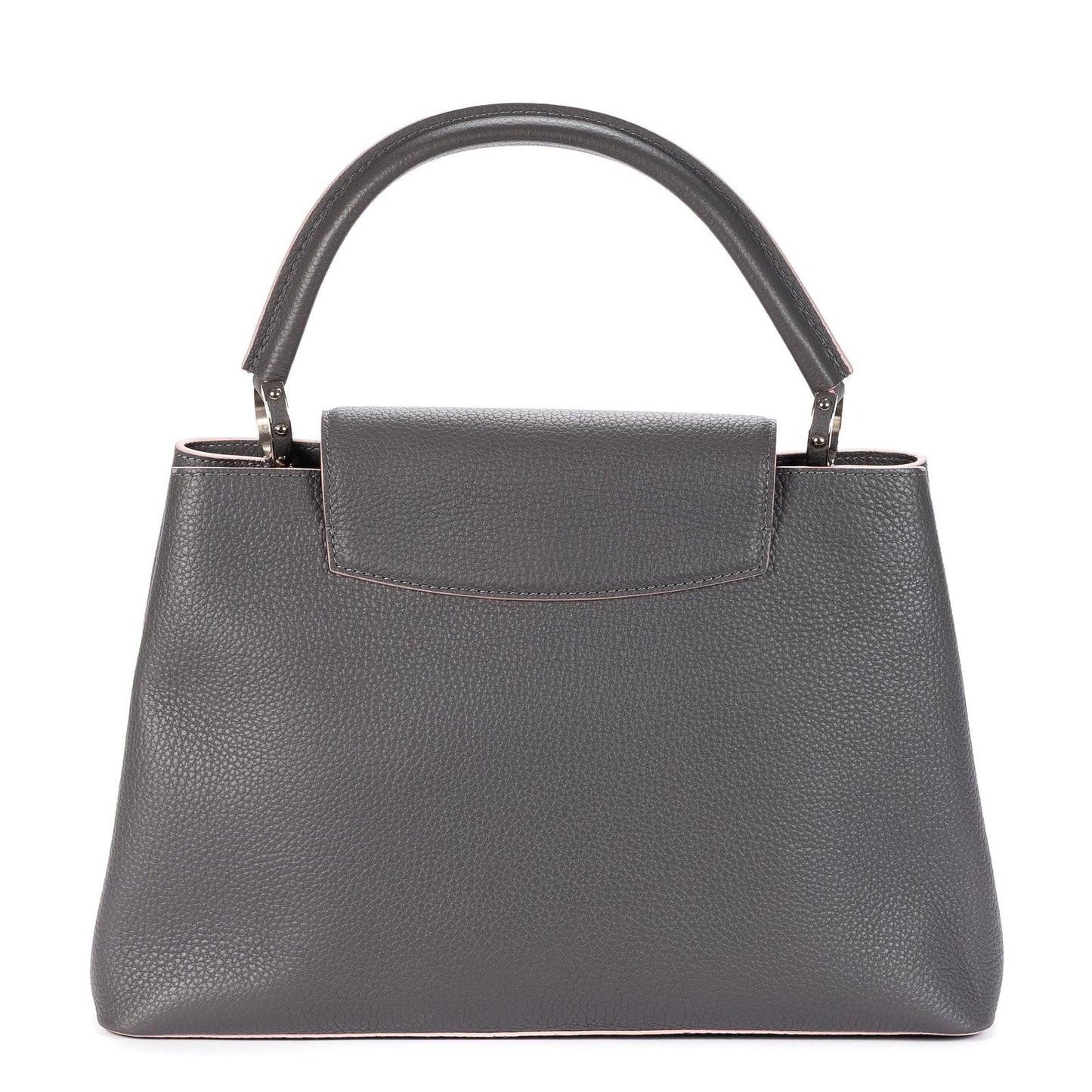 Louis Vuitton Capucines Gray Taurillon Clemence Leather Shoulder Bag — view 5