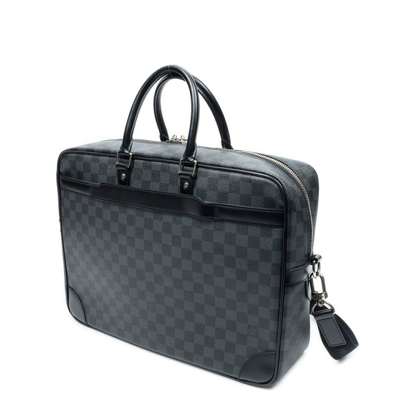 Louis Vuitton Porte Documents Voyage Gray Black Damier Graphite Business Bag — view 2