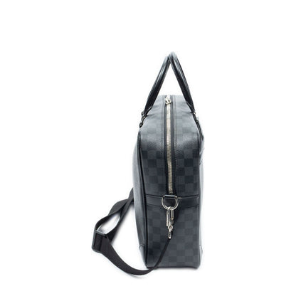 Louis Vuitton Porte Documents Voyage Gray Black Damier Graphite Business Bag — view 4