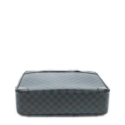 Louis Vuitton Porte Documents Voyage Gray Black Damier Graphite Business Bag — view 6