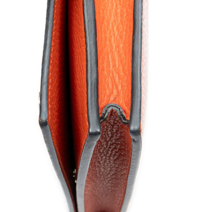 Gucci Betty Chain Wallet Orange Grain Calfskin Leather Shoulder Bag — view 7