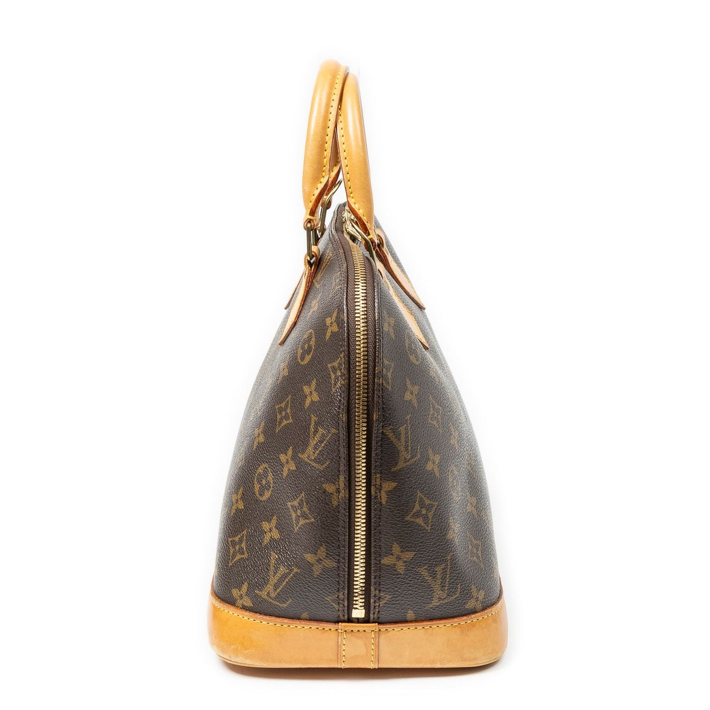 Louis Vuitton Alma Brown Monogram Canvas Handbag — view 3