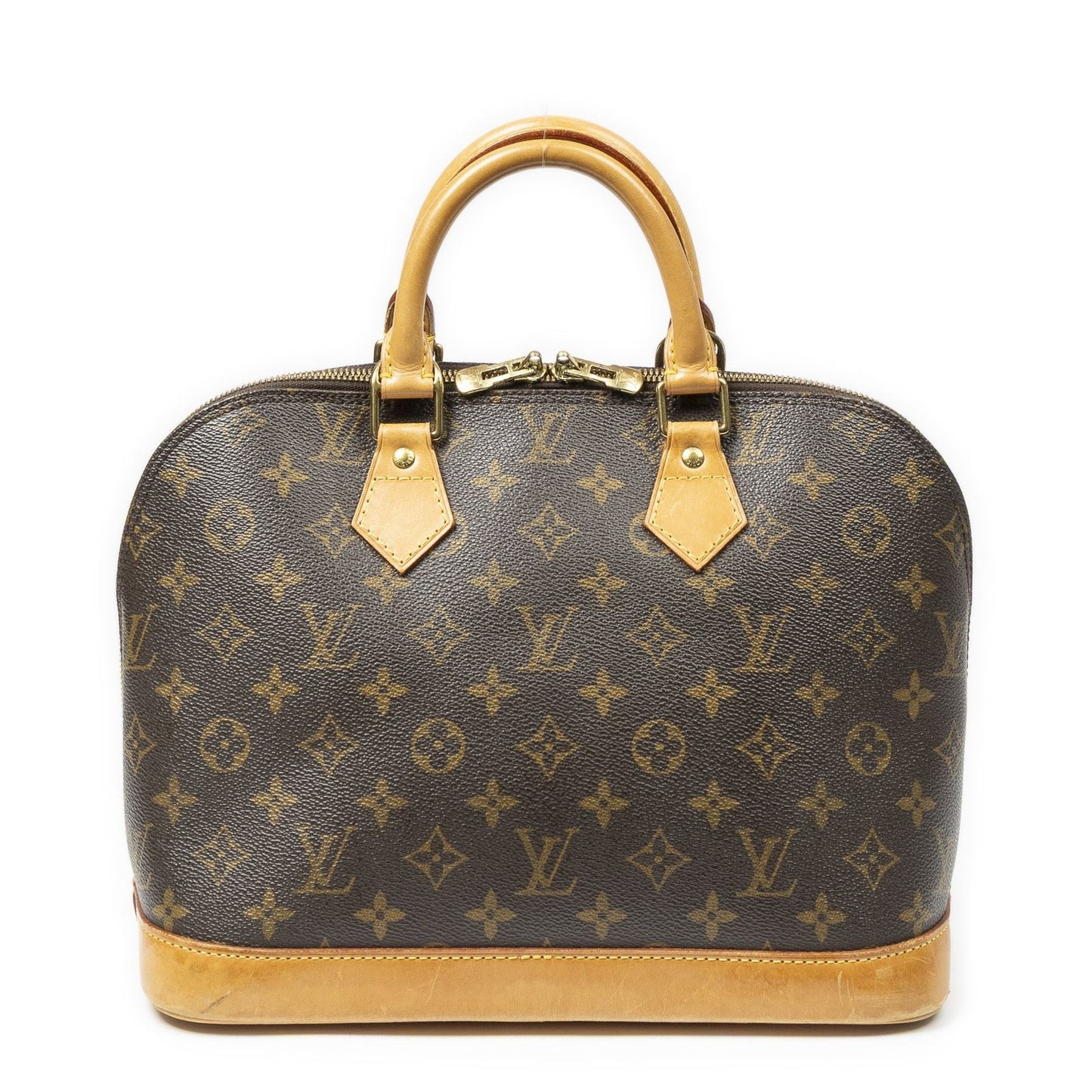Louis Vuitton Alma Brown Monogram Canvas Handbag — view 5
