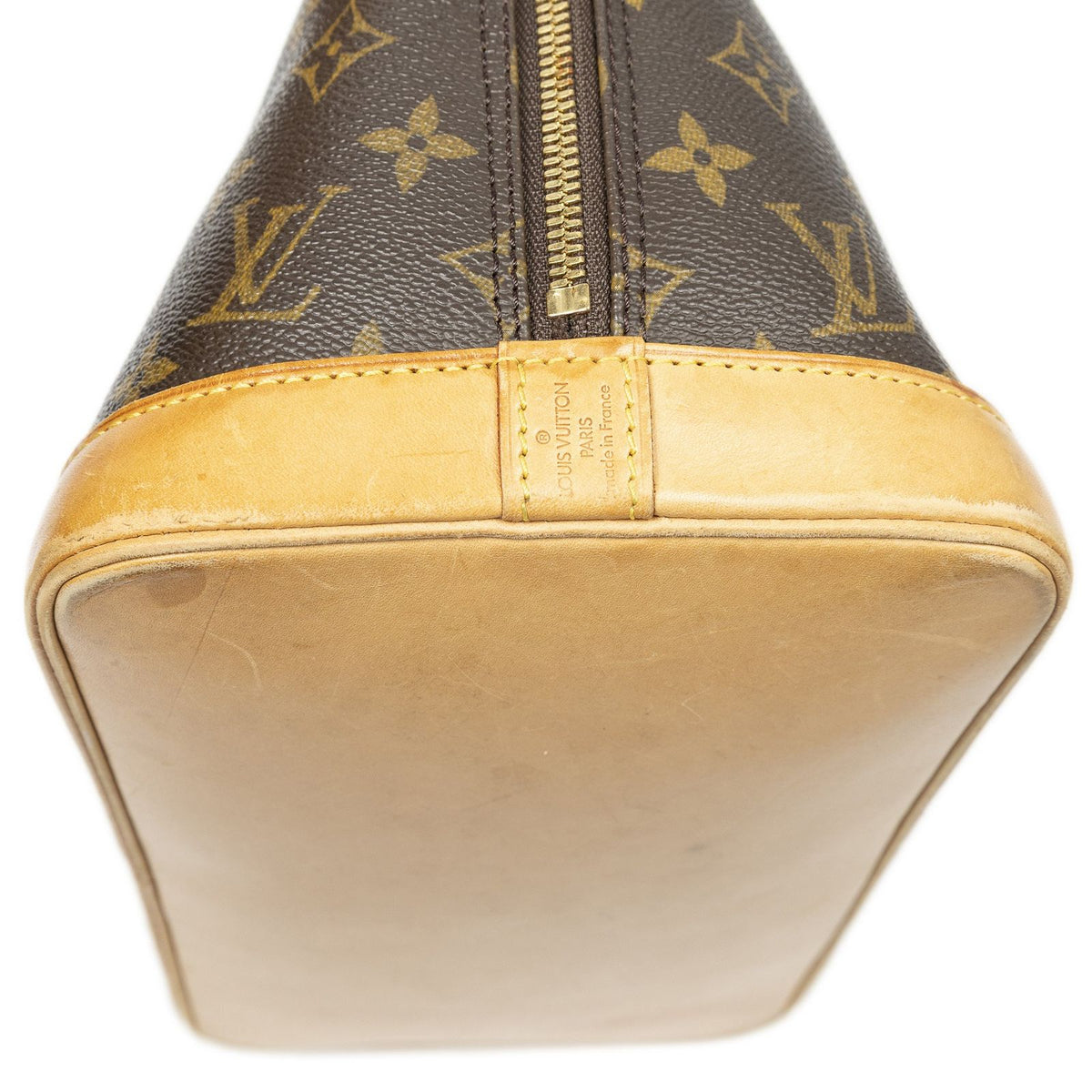 Louis Vuitton Alma Brown Monogram Canvas Handbag — view 8