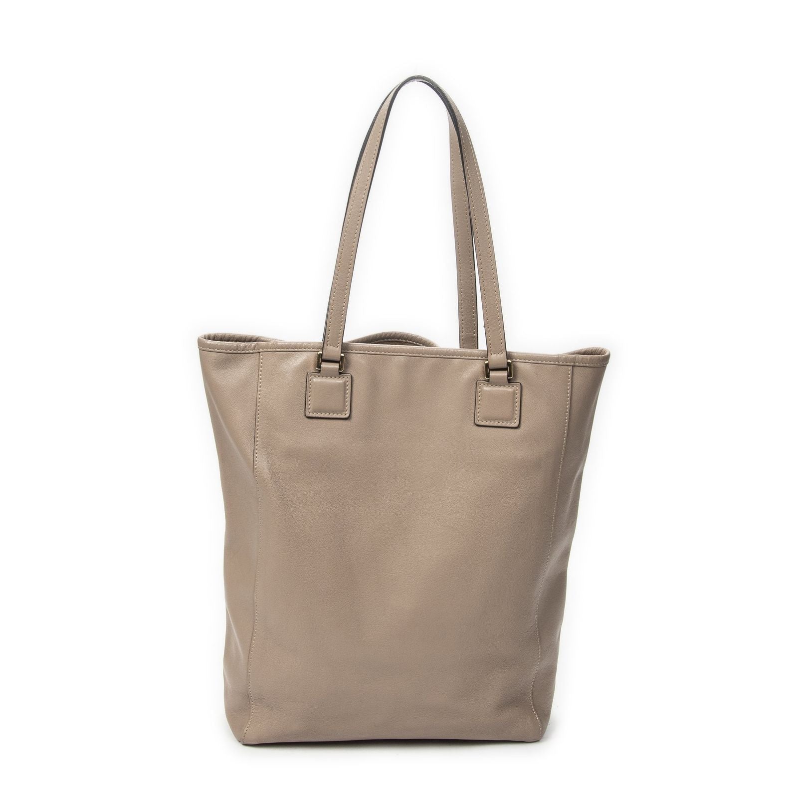 Loewe Vertical Anagram Tote Gray Calfskin Leather — view 5