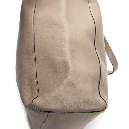 Loewe Vertical Anagram Tote Gray Calfskin Leather — view 8