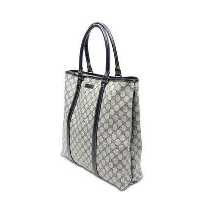 Gucci Vertical Tote Navy Beige Supreme Canvas — view 2