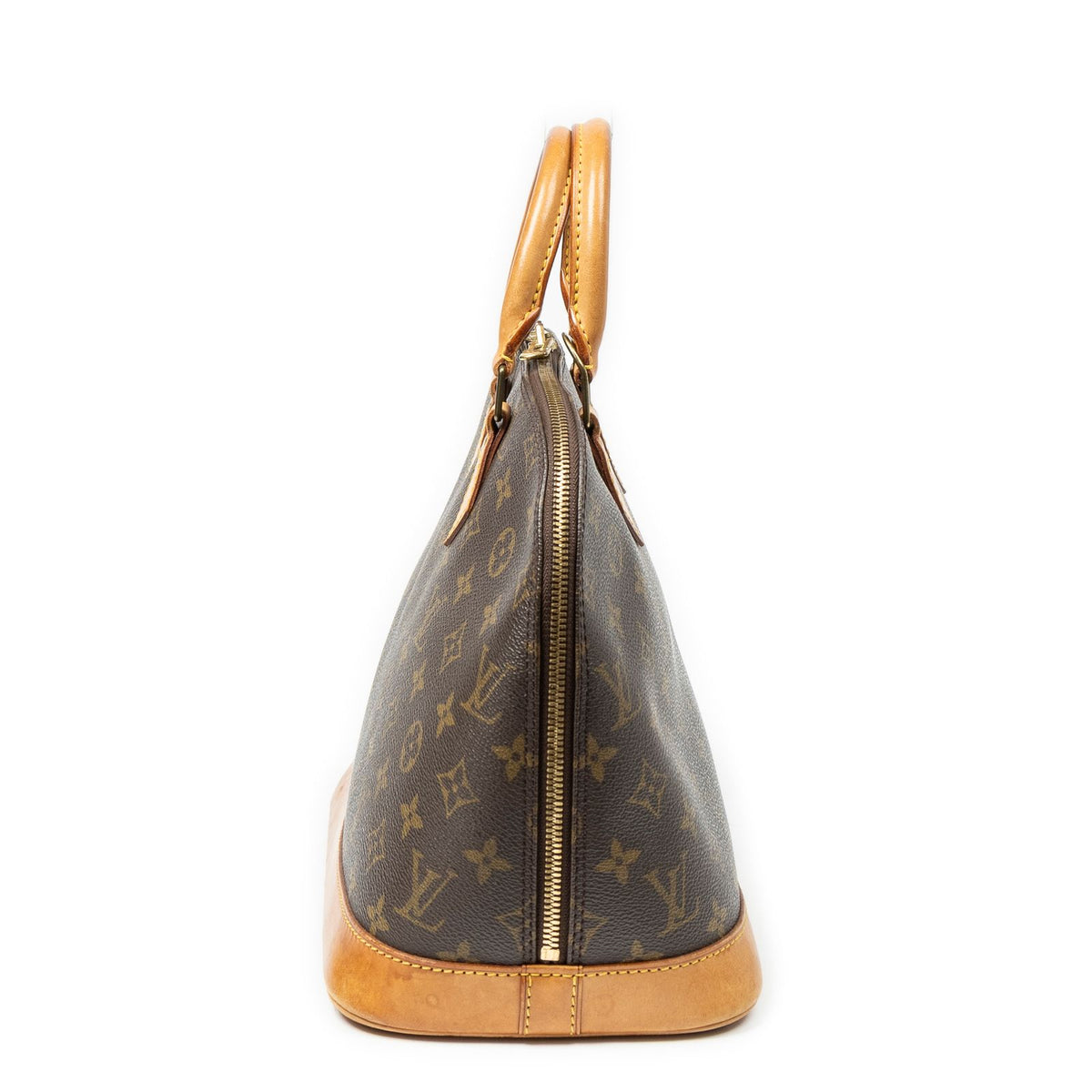 Louis Vuitton Alma Brown Monogram Canvas Handbag — view 3