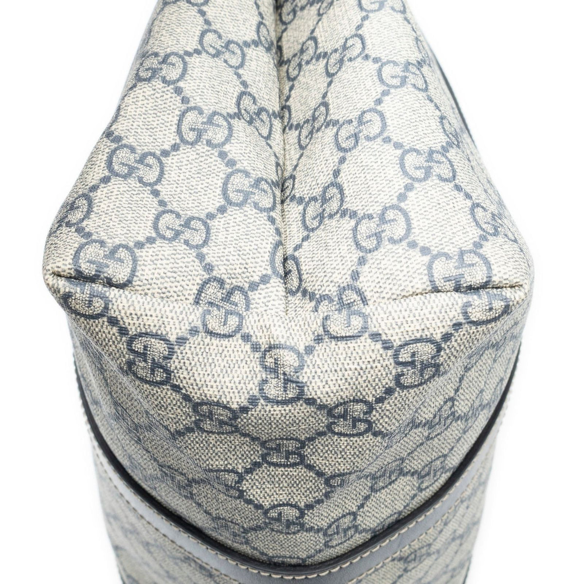Gucci Vertical Tote Navy Beige Supreme Canvas — view 8