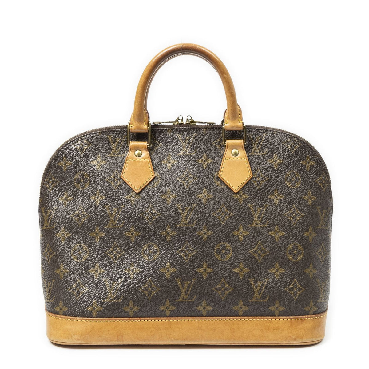 Louis Vuitton Alma Brown Monogram Canvas Handbag — view 5
