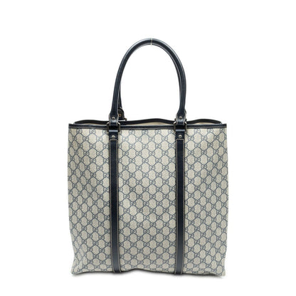 Gucci Vertical Tote Navy Beige Supreme Canvas — view 5