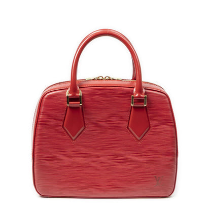 Louis Vuitton Blanc Red Epi Handbag