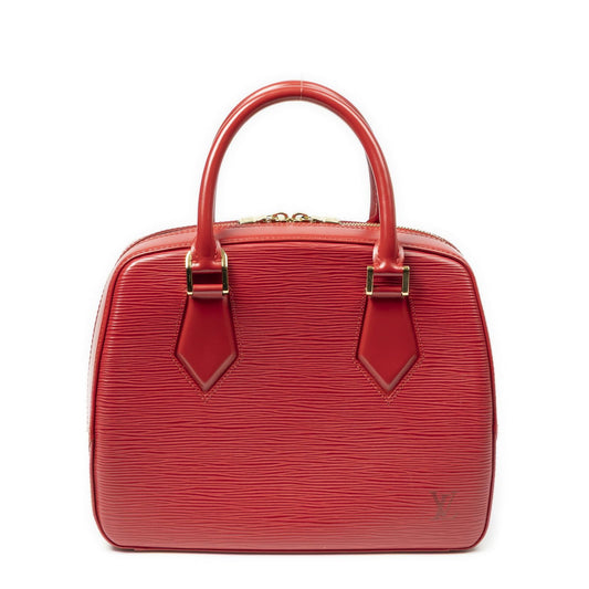 Louis Vuitton Blanc Red Epi Handbag