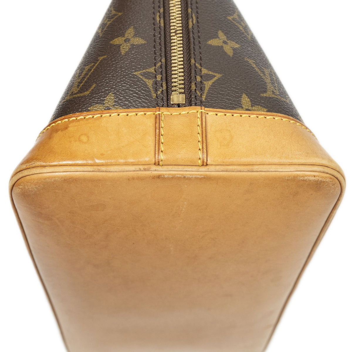 Louis Vuitton Alma Brown Monogram Canvas Handbag — view 7