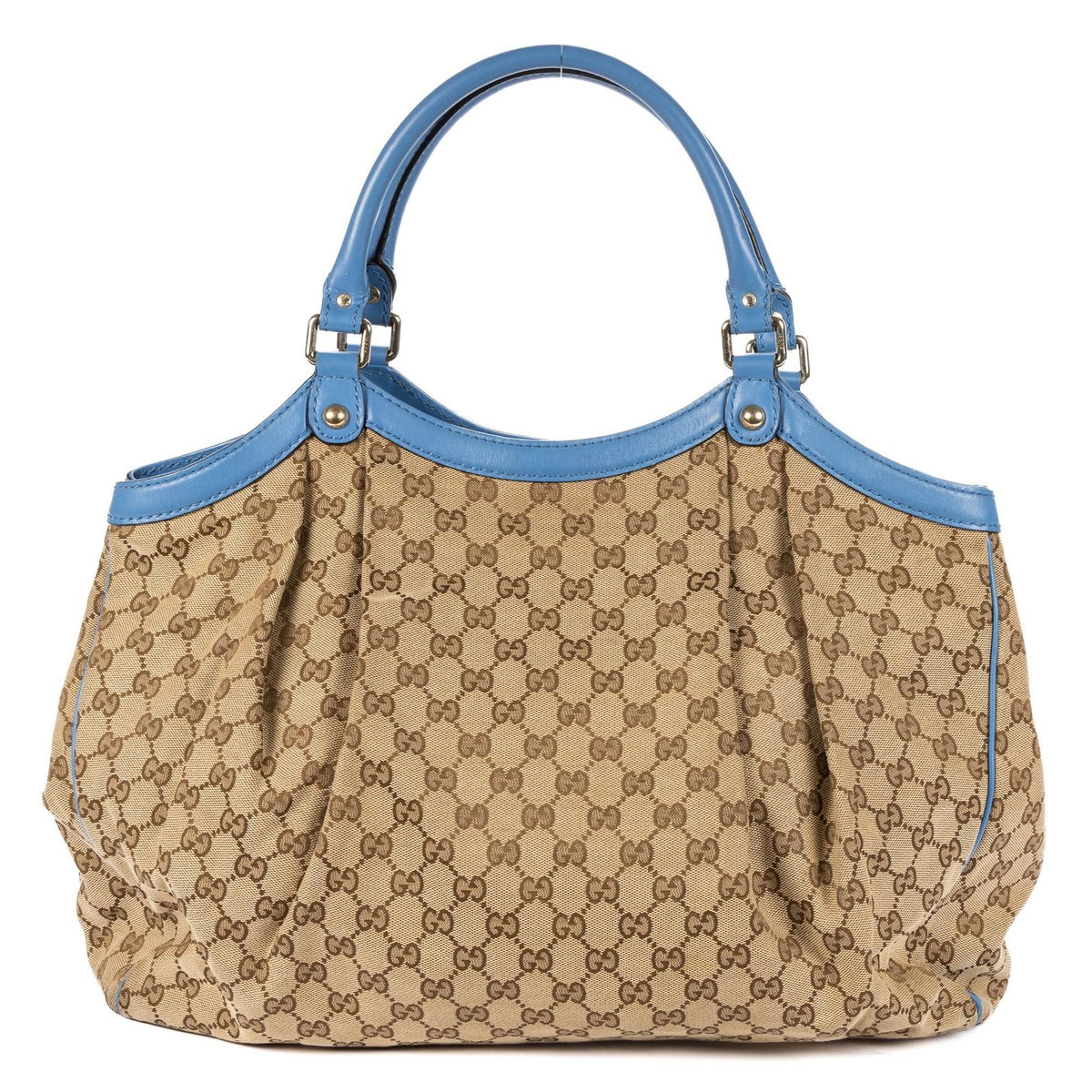 Gucci Sukey Tote Beige Blue GG Canvas — view 5