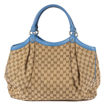 Gucci Sukey Tote Beige Blue GG Canvas — view 5