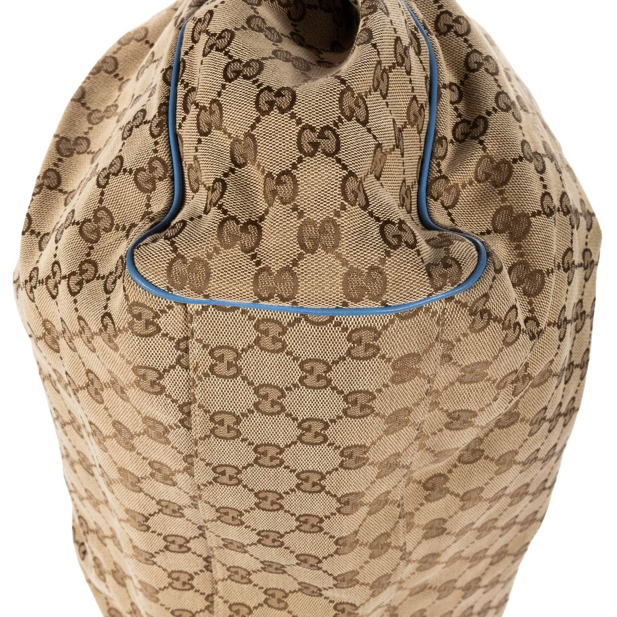 Gucci Sukey Tote Beige Blue GG Canvas — view 8