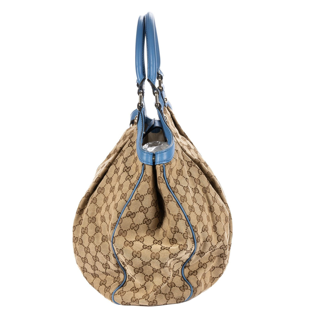 Gucci Sukey Tote Beige Blue GG Canvas — view 3