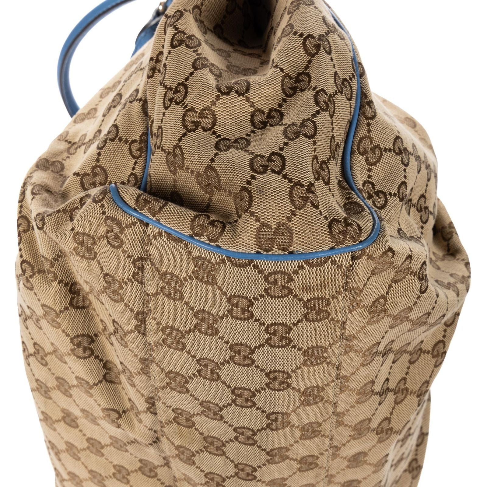 Gucci Sukey Tote Beige Blue GG Canvas — view 7