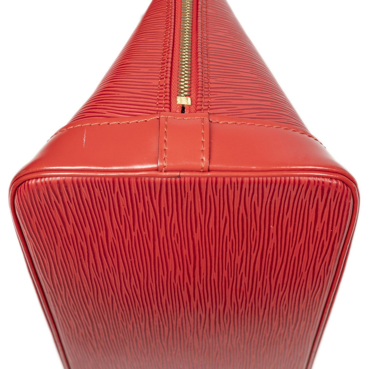 Louis Vuitton Alma Red Epi Handbag — view 7