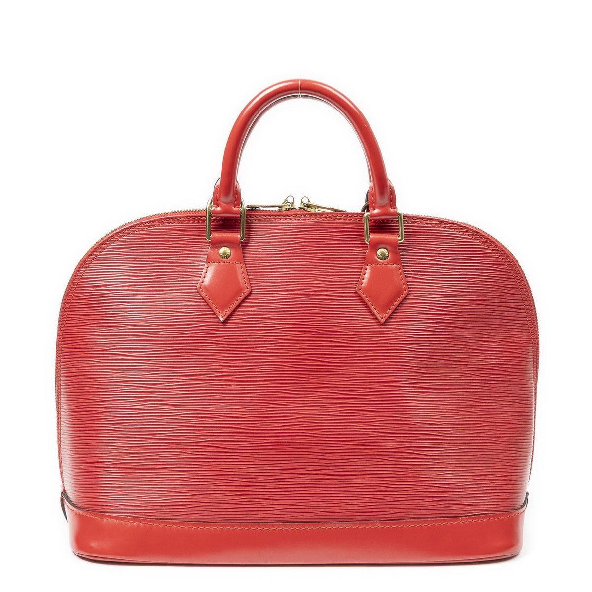 Louis Vuitton Alma Red Epi Handbag — view 5