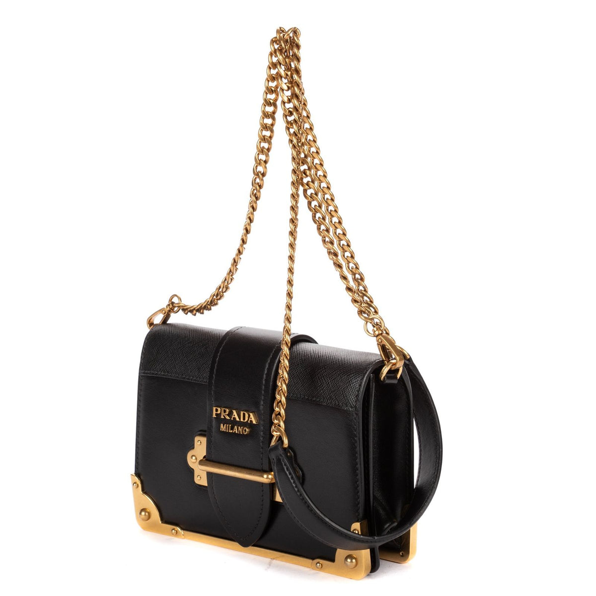 Prada Camera Bag Black Saffiano Leather — view 2