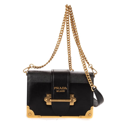 Prada Camera Bag Black Saffiano Leather