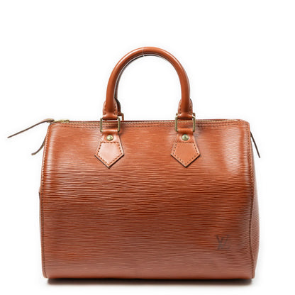 Louis Vuitton Speedy Tan Epi Handbag — view 5