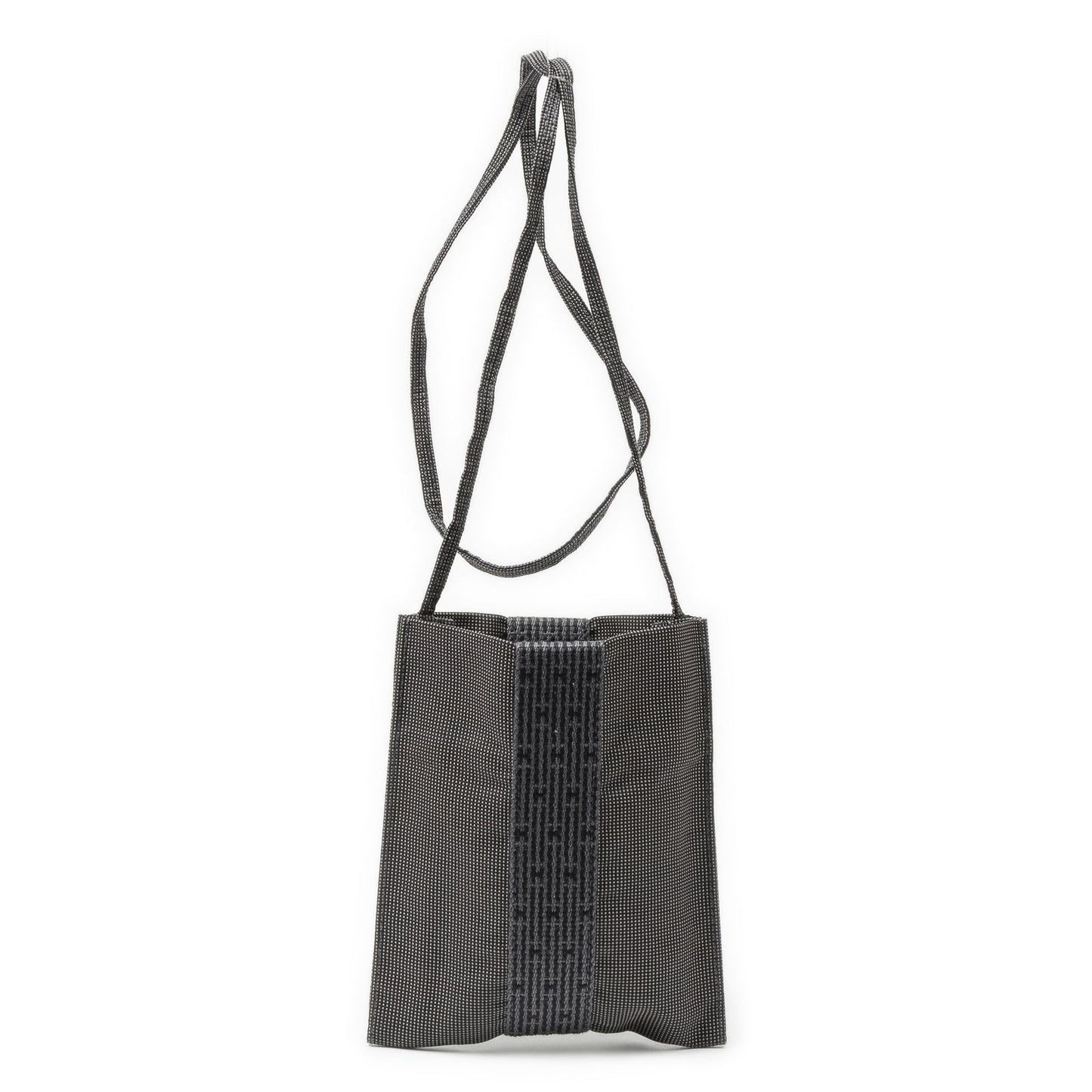 Hermes Line Pochette Black Toile Shoulder Bag