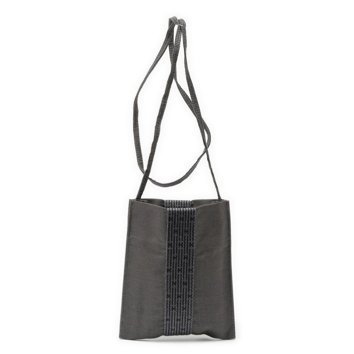 Hermes Line Pochette Black Toile Shoulder Bag