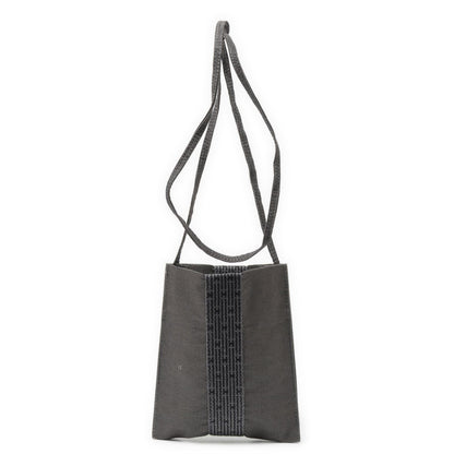 Hermes Line Pochette Black Toile Shoulder Bag — view 5