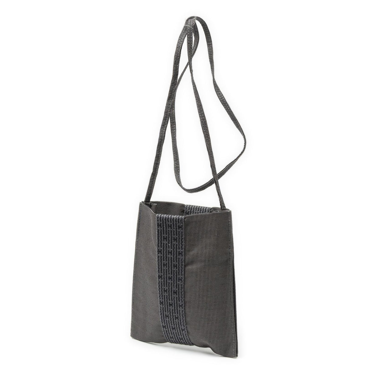 Hermes Line Pochette Black Toile Shoulder Bag — view 2